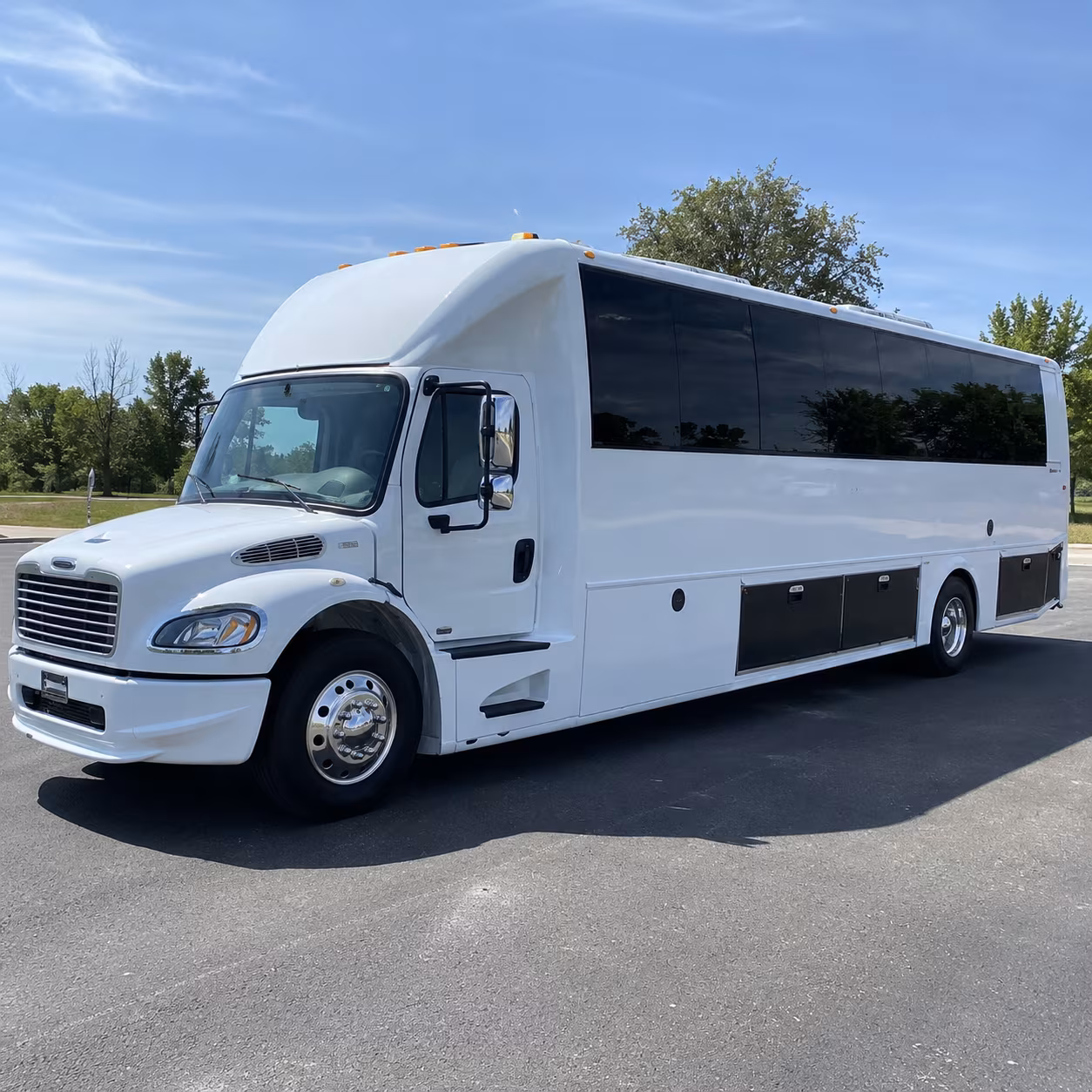 corporate shuttle buses for santa clarita business parks and office campus events