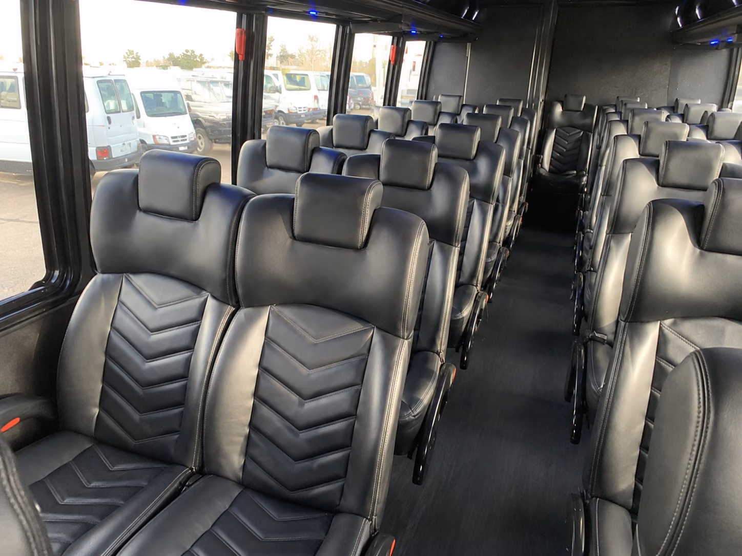 santa clarita 18 passenger minibus inside