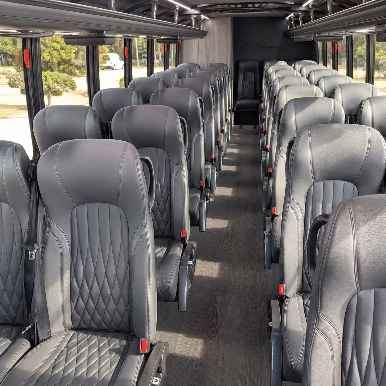 santa clarita 28 passenger minibus interior
