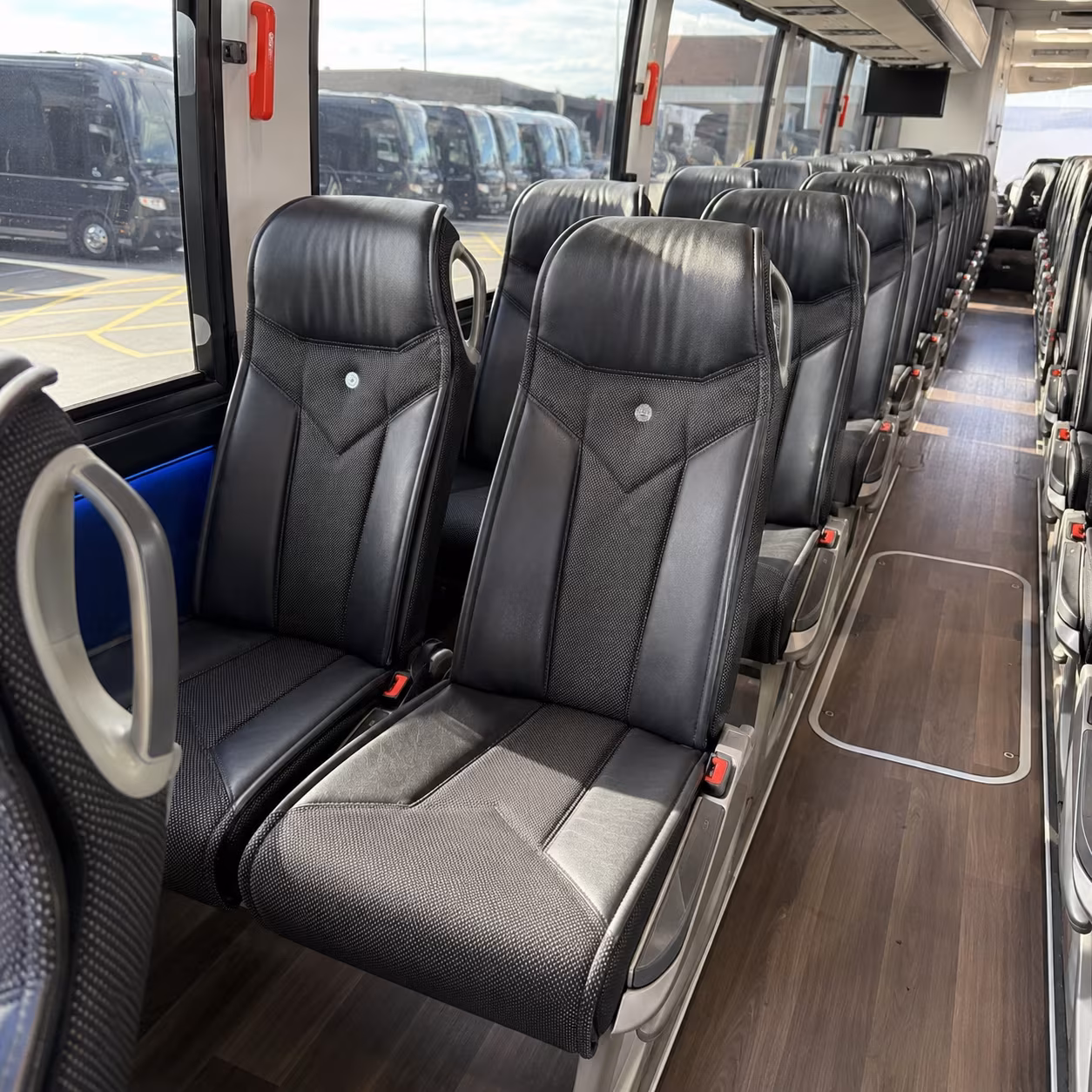 santa clarita 40 passenger charter bus interior