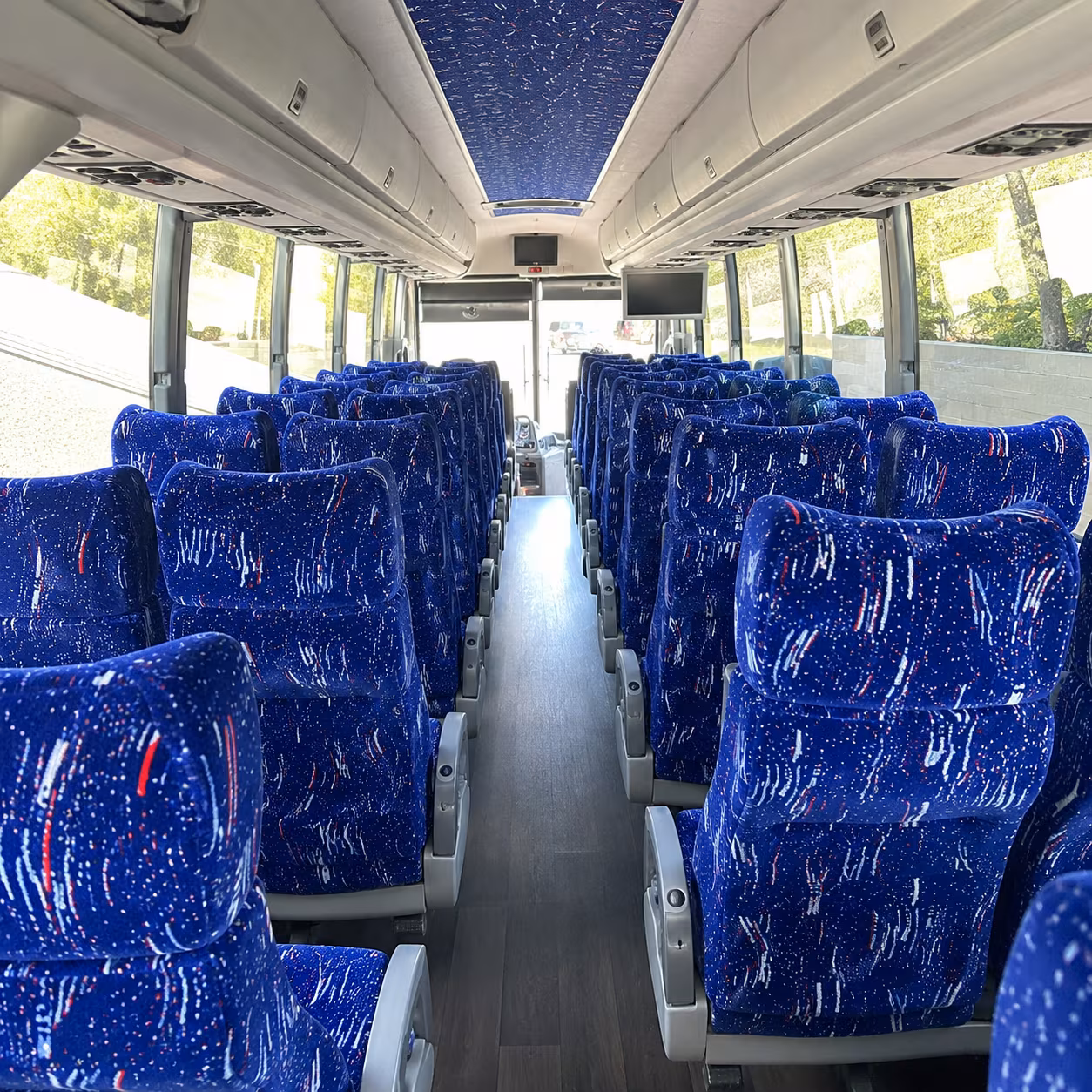 santa clarita 50 passenger charter bus interior