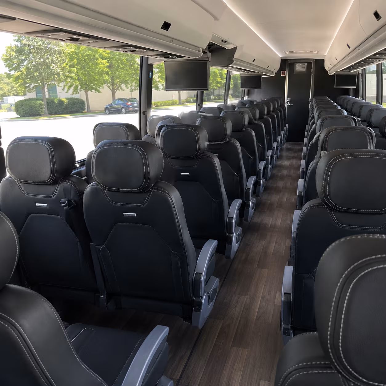 santa clarita 56 passenger charter bus interior