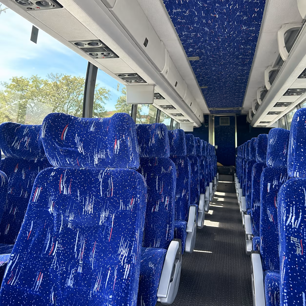 santa clarita charter bus inside