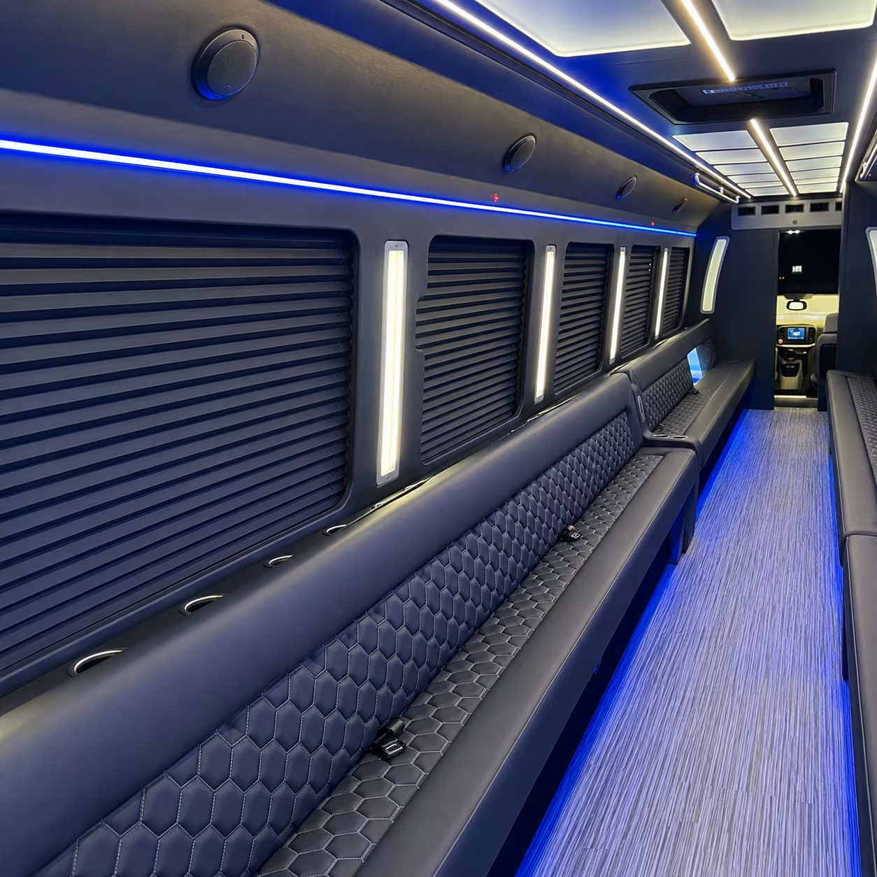 santa clarita party bus inside