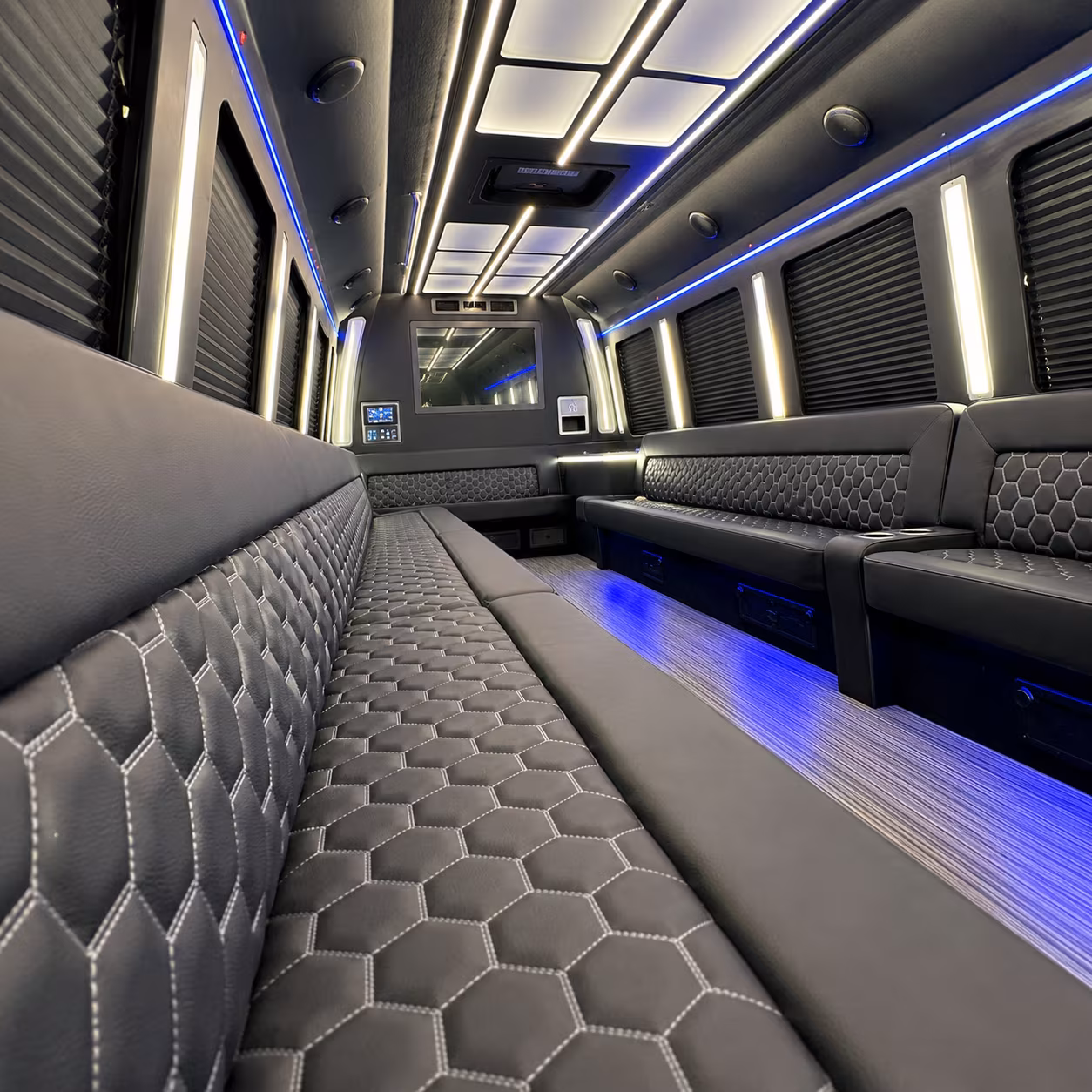 santa clarita party bus interior